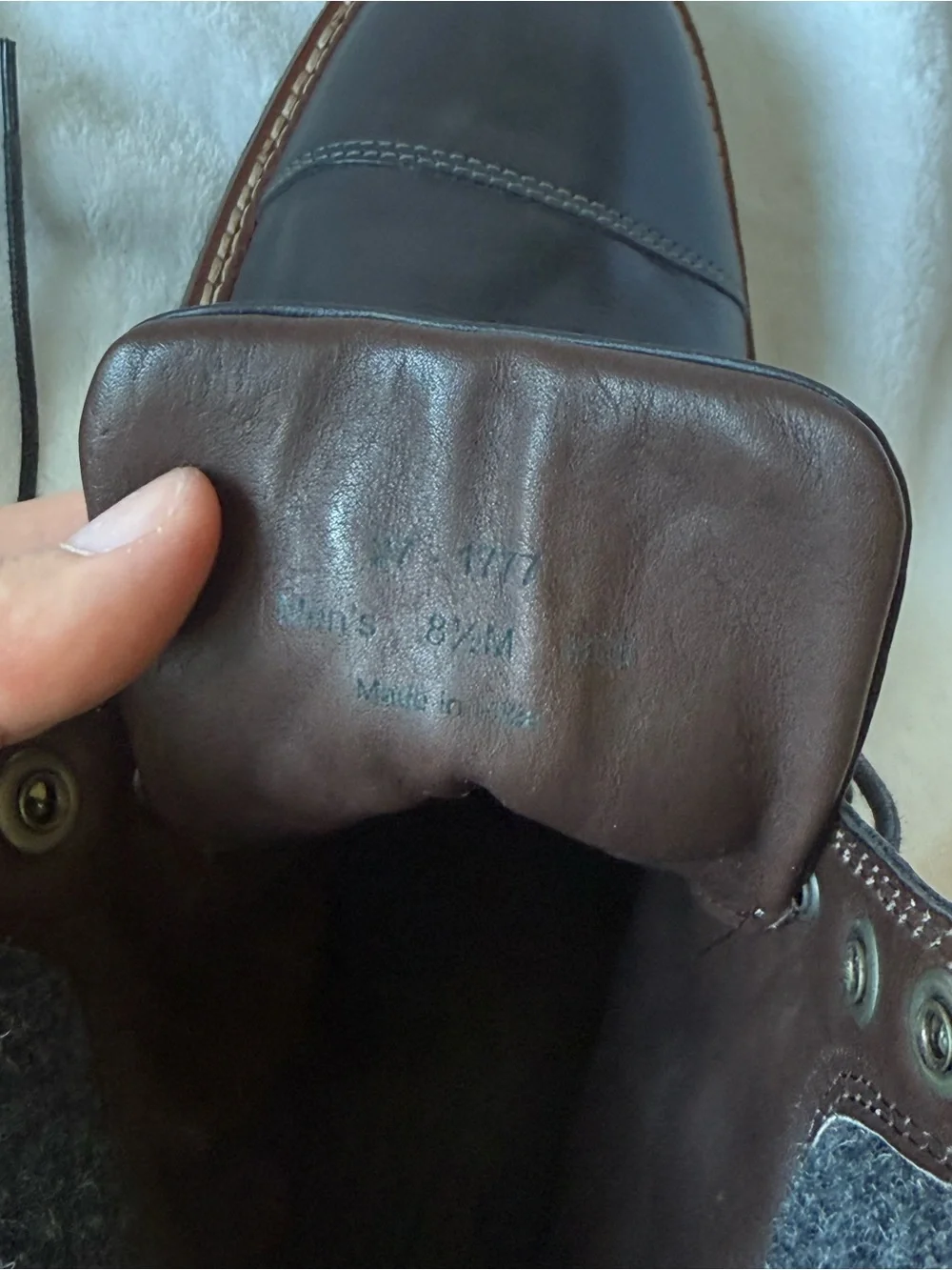Johnston & Murphy J&M 1850 Men’s Black Leather Cap Toe Lace-Up Boots